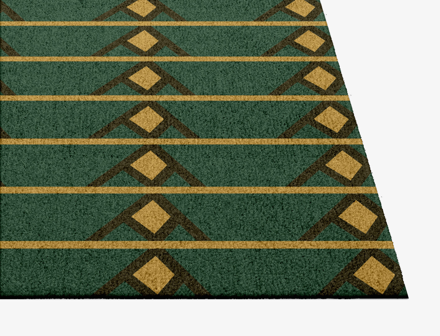 Sephora Geometric Square Hand Knotted Tibetan Wool Custom Rug by Rug Artisan