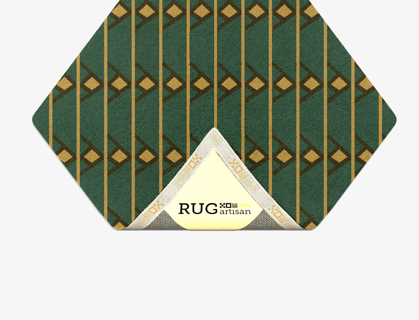Sephora Geometric Diamond Hand Tufted Pure Wool Custom Rug by Rug Artisan