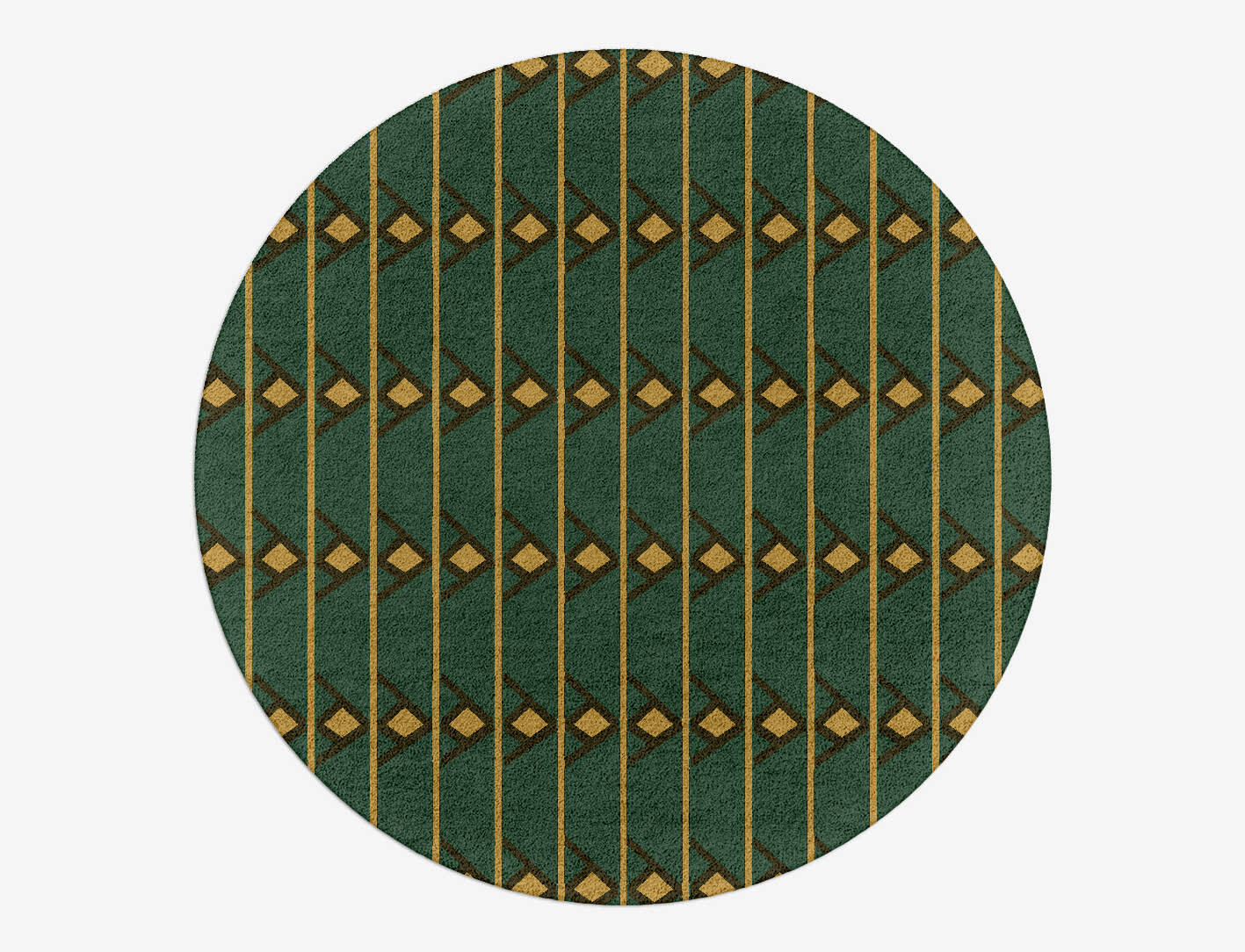 Sephora Geometric Round Hand Tufted Pure Wool Custom Rug by Rug Artisan