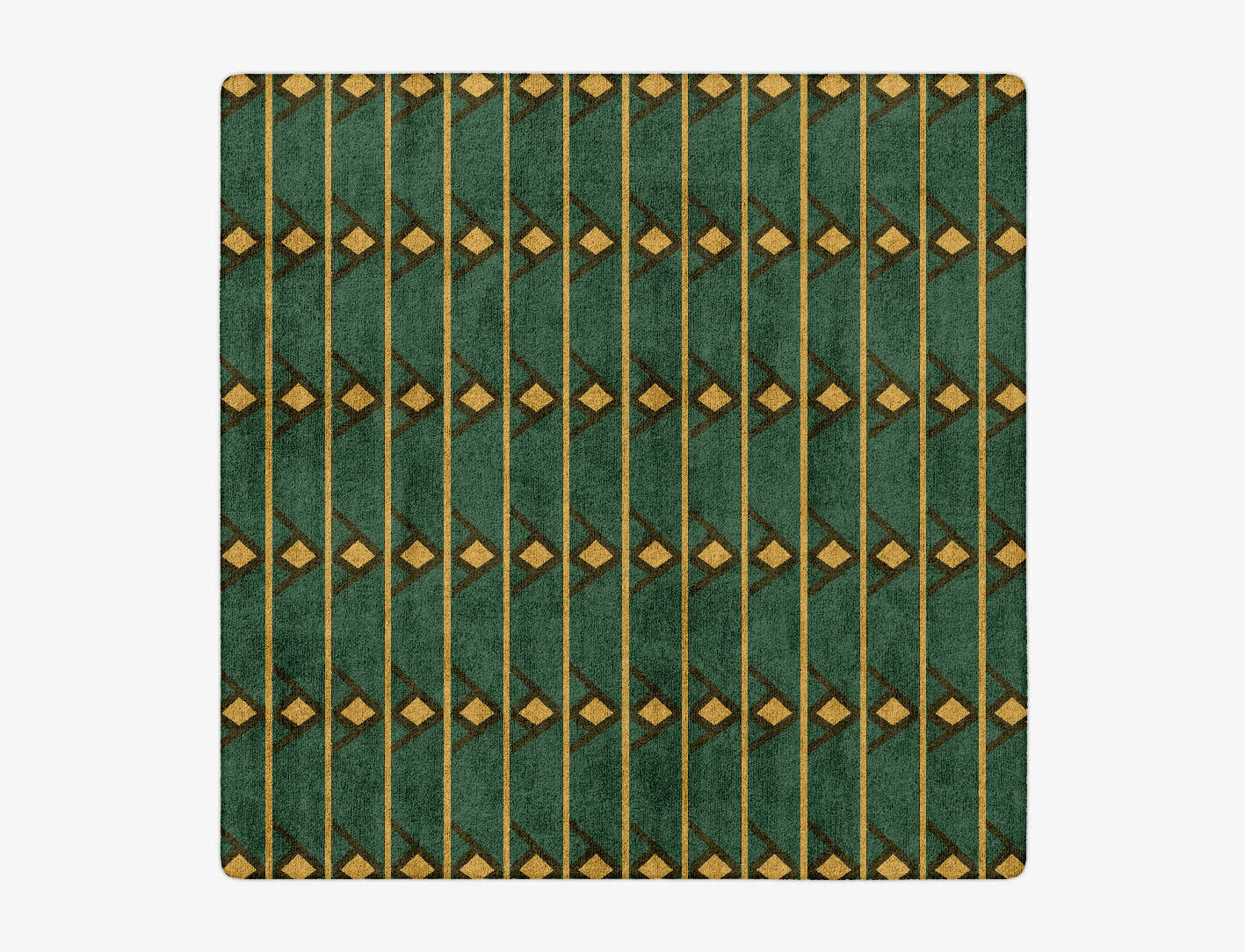 Sephora Geometric Square Hand Tufted Bamboo Silk Custom Rug by Rug Artisan