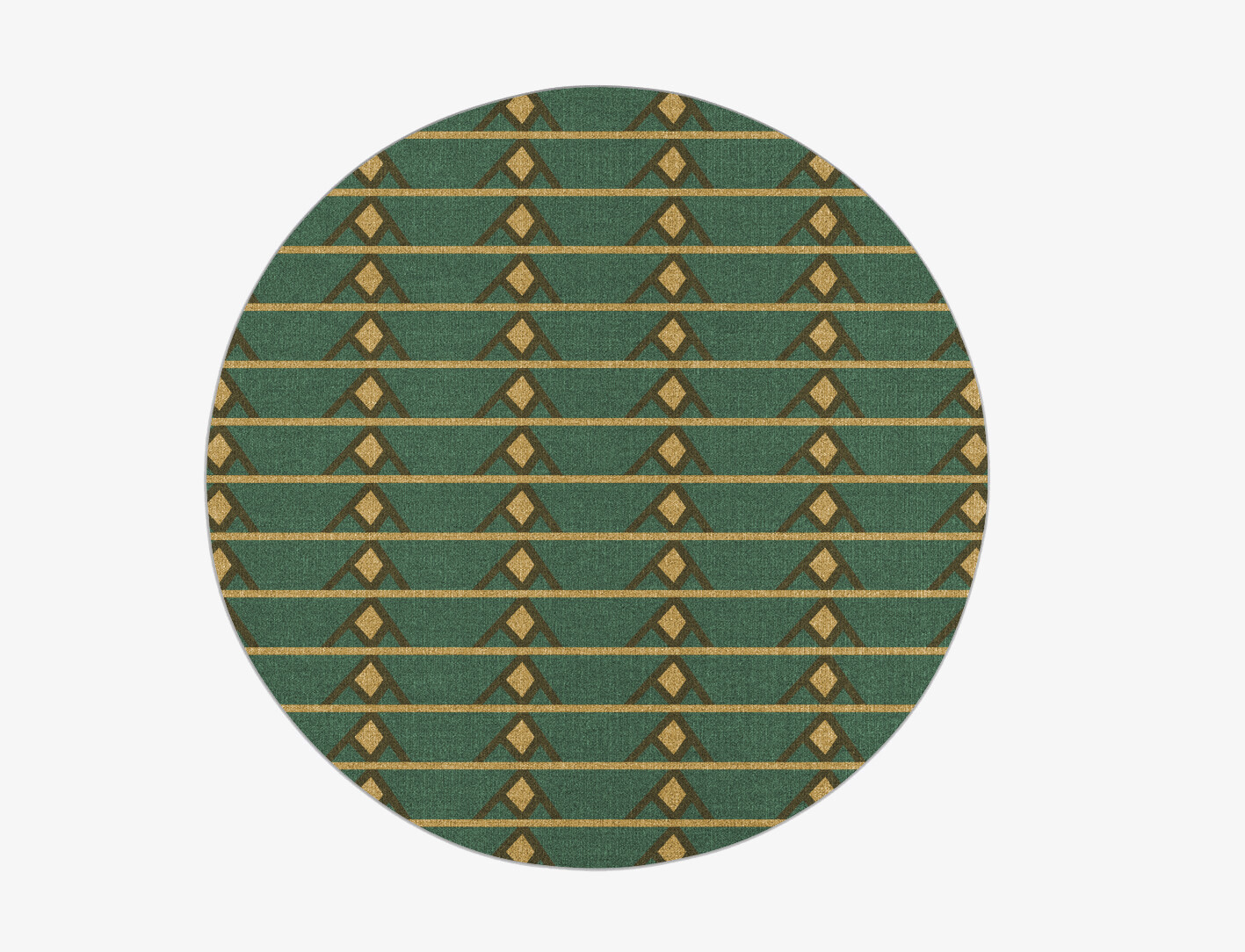 Sephora Geometric Round Outdoor Recycled Yarn Custom Rug by Rug Artisan