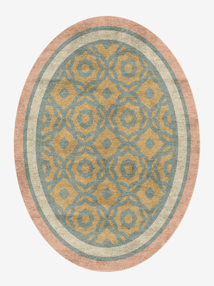 Serena Blue Royal Oval Hand Knotted Bamboo Silk Custom Rug by Rug Artisan