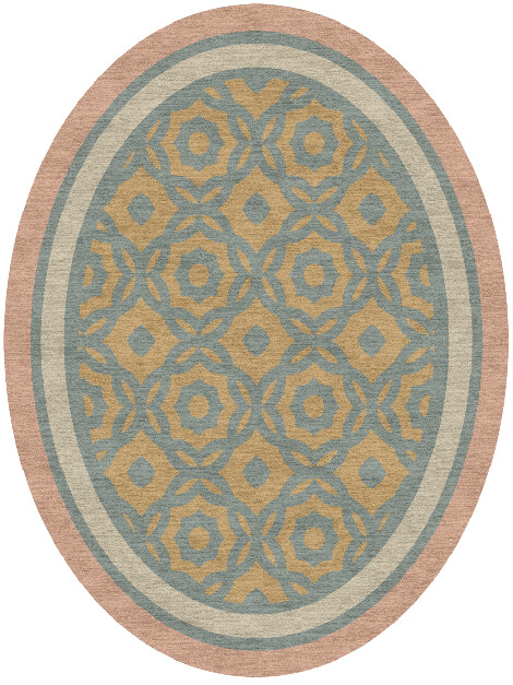 Serena Blue Royal Oval Hand Knotted Tibetan Wool Custom Rug by Rug Artisan