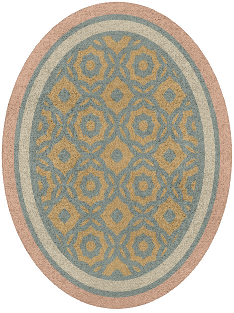 Serena Blue Royal Oval Hand Tufted Pure Wool Custom Rug by Rug Artisan