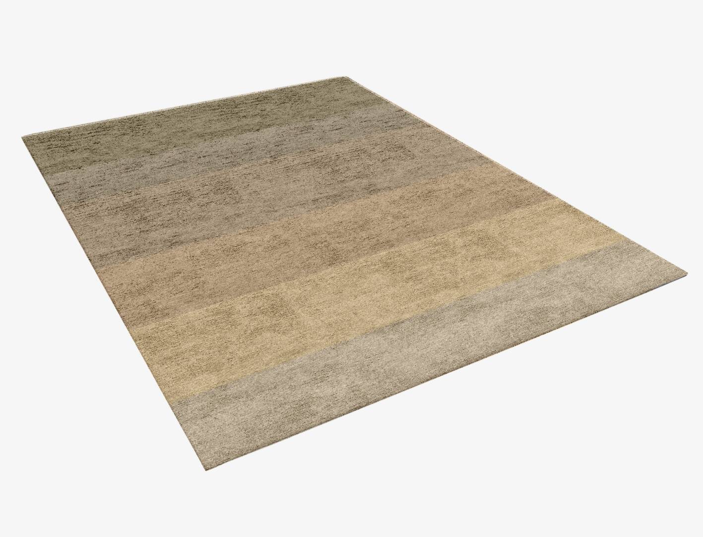 Serene Gradation Rectangle Hand Knotted Bamboo Silk Custom Rug by Rug Artisan