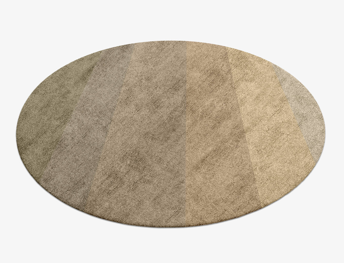 Serene Gradation Round Hand Knotted Bamboo Silk Custom Rug by Rug Artisan