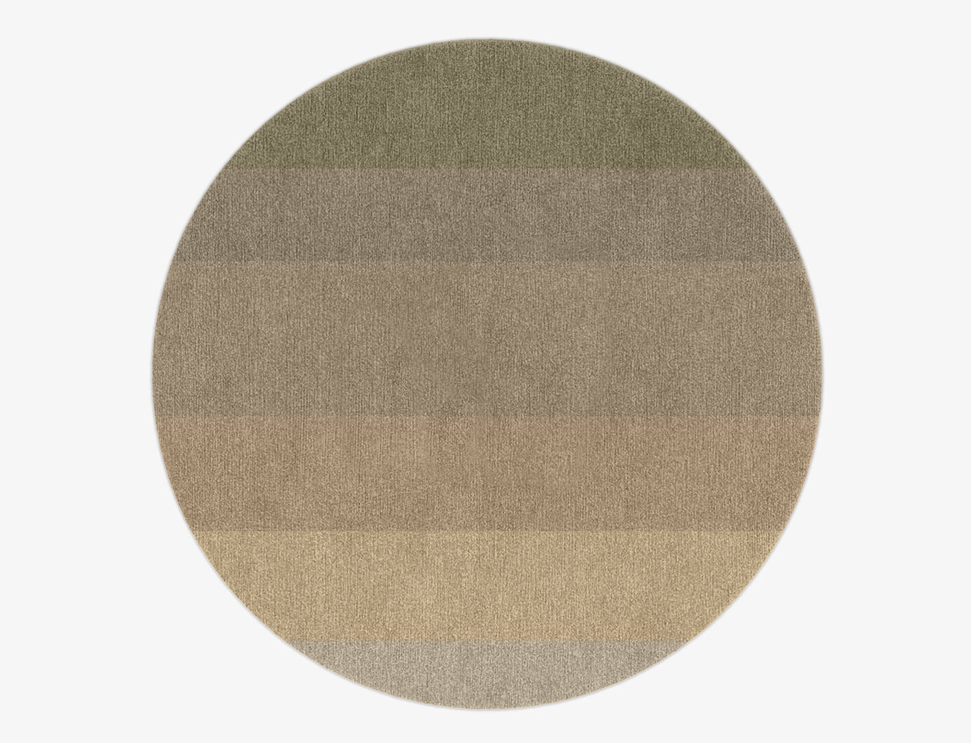 Serene Gradation Round Hand Knotted Tibetan Wool Custom Rug by Rug Artisan