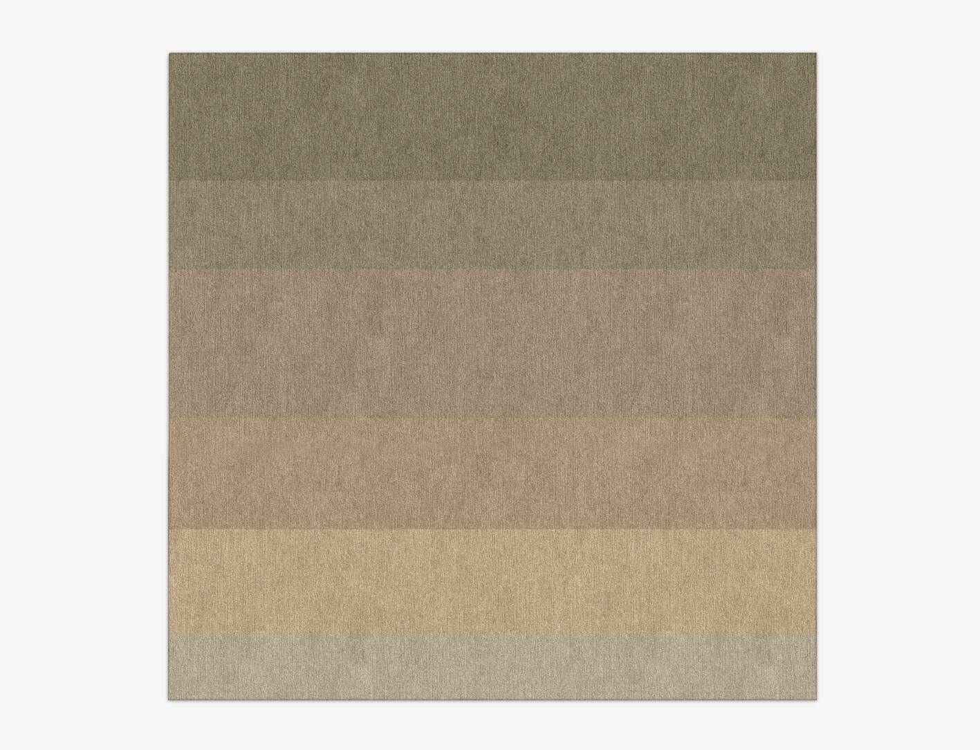 Serene Gradation Square Hand Knotted Tibetan Wool Custom Rug by Rug Artisan