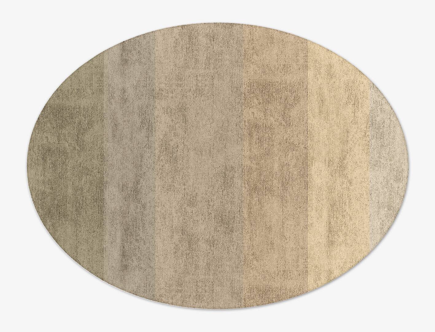 Serene Gradation Oval Hand Tufted Bamboo Silk Custom Rug by Rug Artisan