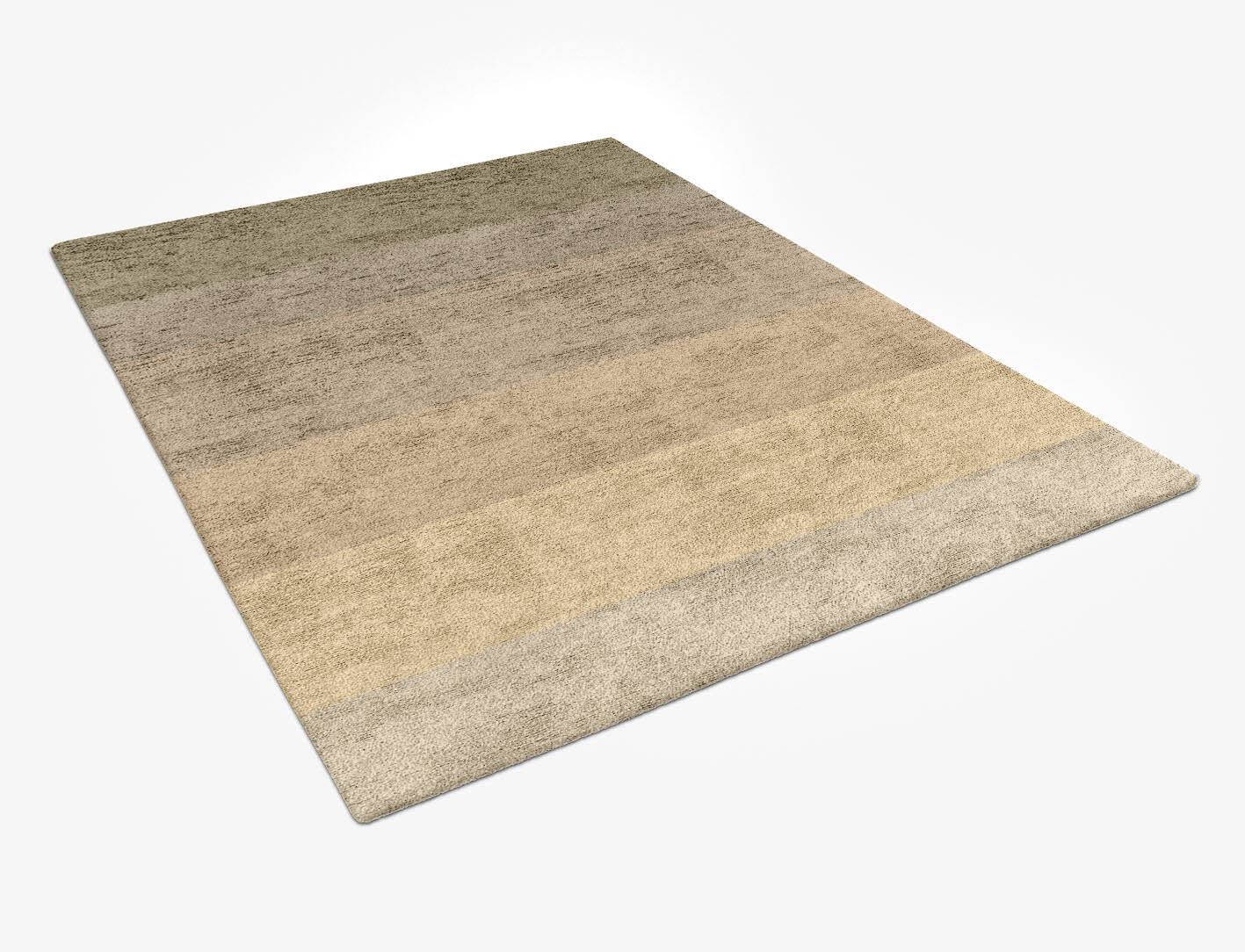 Serene Gradation Rectangle Hand Tufted Bamboo Silk Custom Rug by Rug Artisan