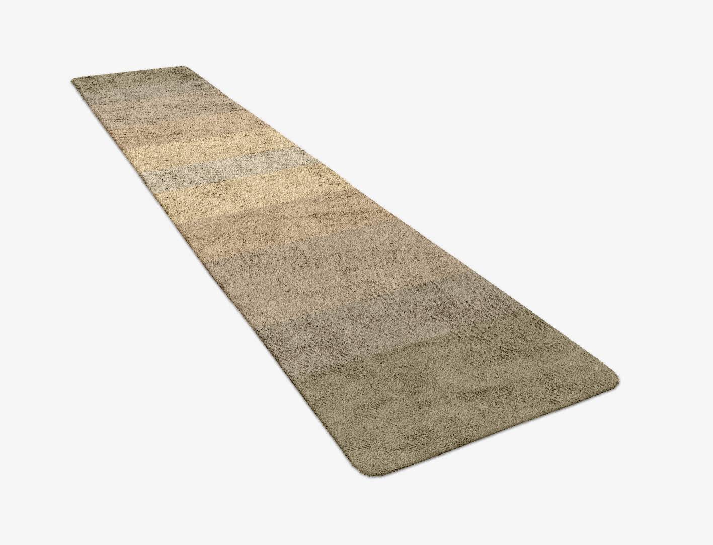 Serene Gradation Runner Hand Tufted Bamboo Silk Custom Rug by Rug Artisan