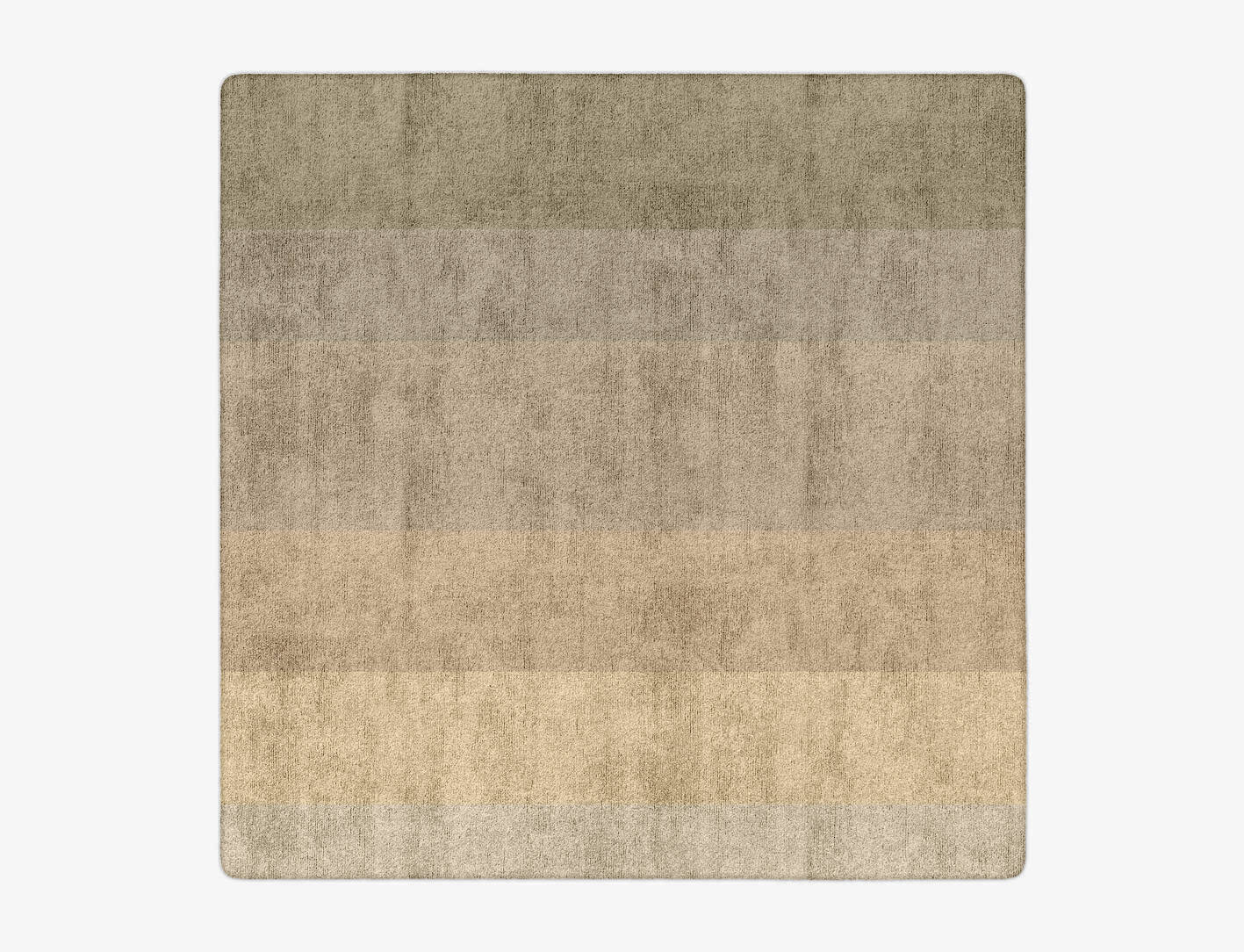 Serene Gradation Square Hand Tufted Bamboo Silk Custom Rug by Rug Artisan