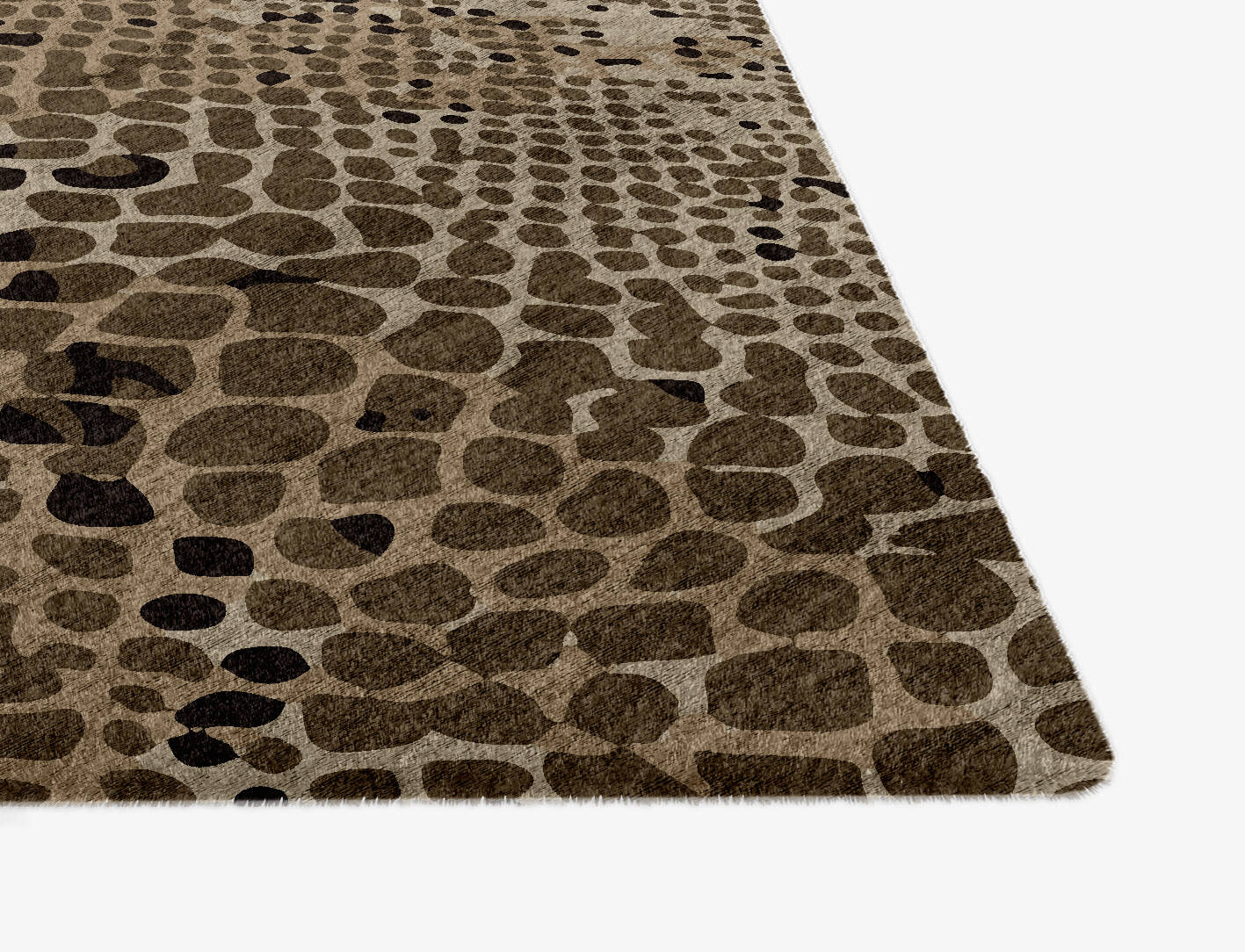 Serpent Animal Prints Ogee Hand Knotted Bamboo Silk Custom Rug by Rug Artisan