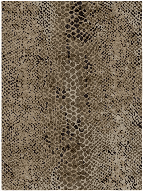 Serpent Animal Prints Rectangle Hand Tufted Bamboo Silk Custom Rug by Rug Artisan