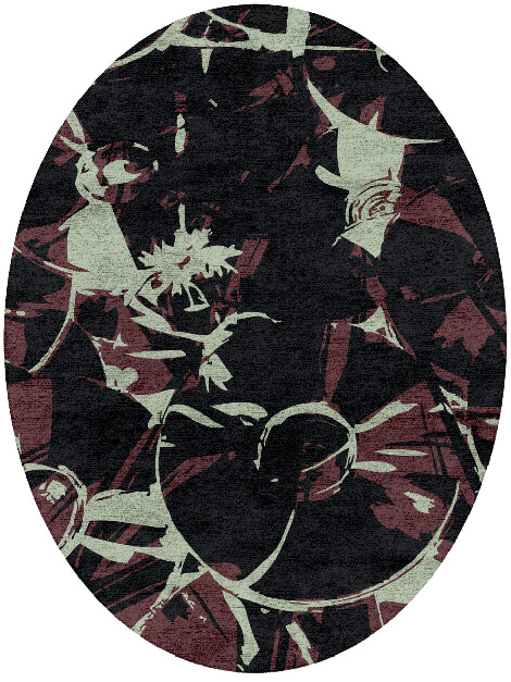 Seventy Eight Abstract Oval Hand Tufted Bamboo Silk Custom Rug by Rug Artisan