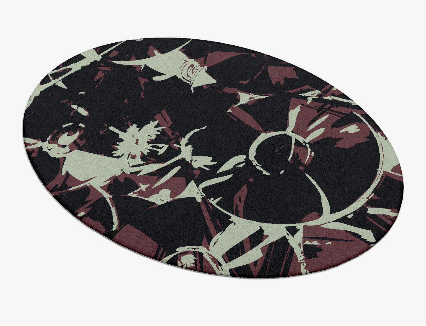 Seventy Eight Abstract Oval Hand Tufted Pure Wool Custom Rug by Rug Artisan