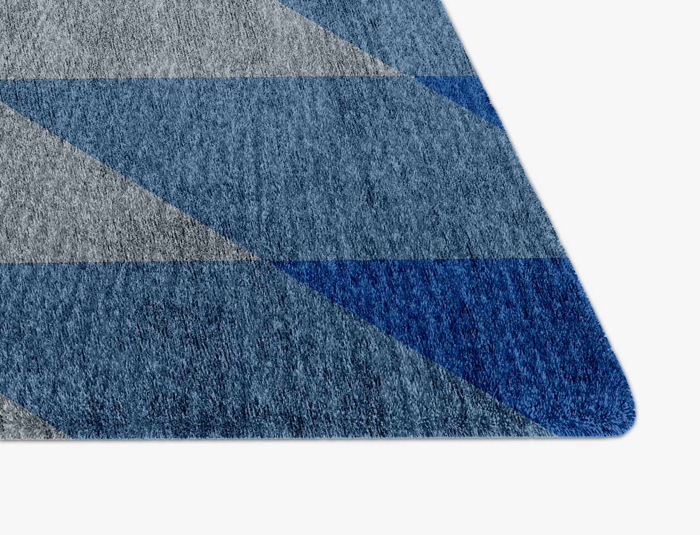 Shades Geometric Arch Hand Knotted Bamboo Silk Custom Rug by Rug Artisan