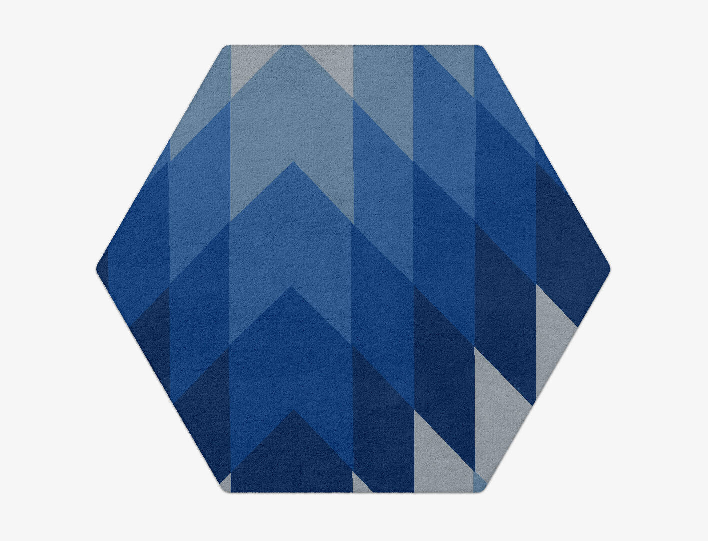 Shades Modern Geometrics Hexagon Hand Tufted Pure Wool Custom Rug by Rug Artisan