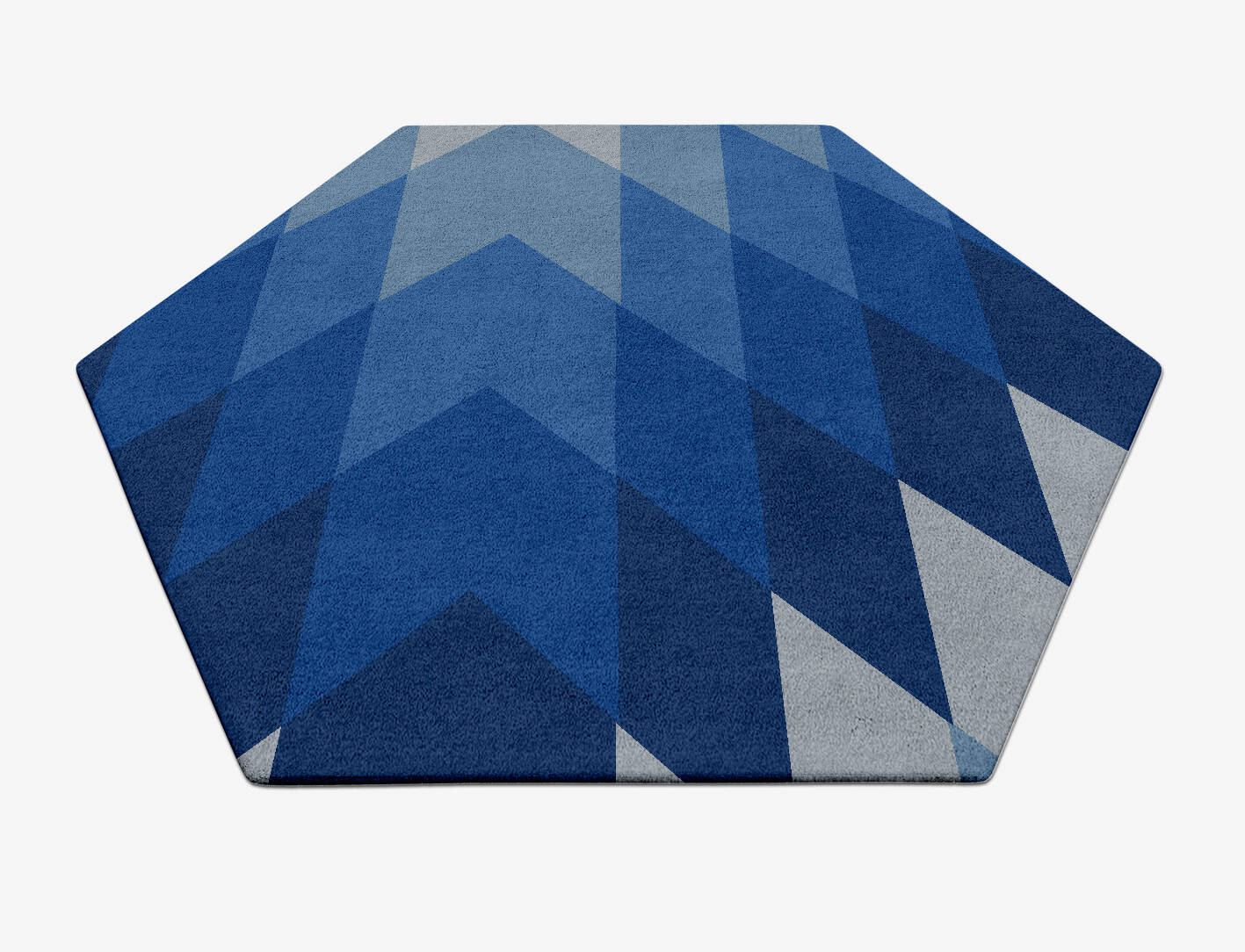 Shades Modern Geometrics Hexagon Hand Tufted Pure Wool Custom Rug by Rug Artisan