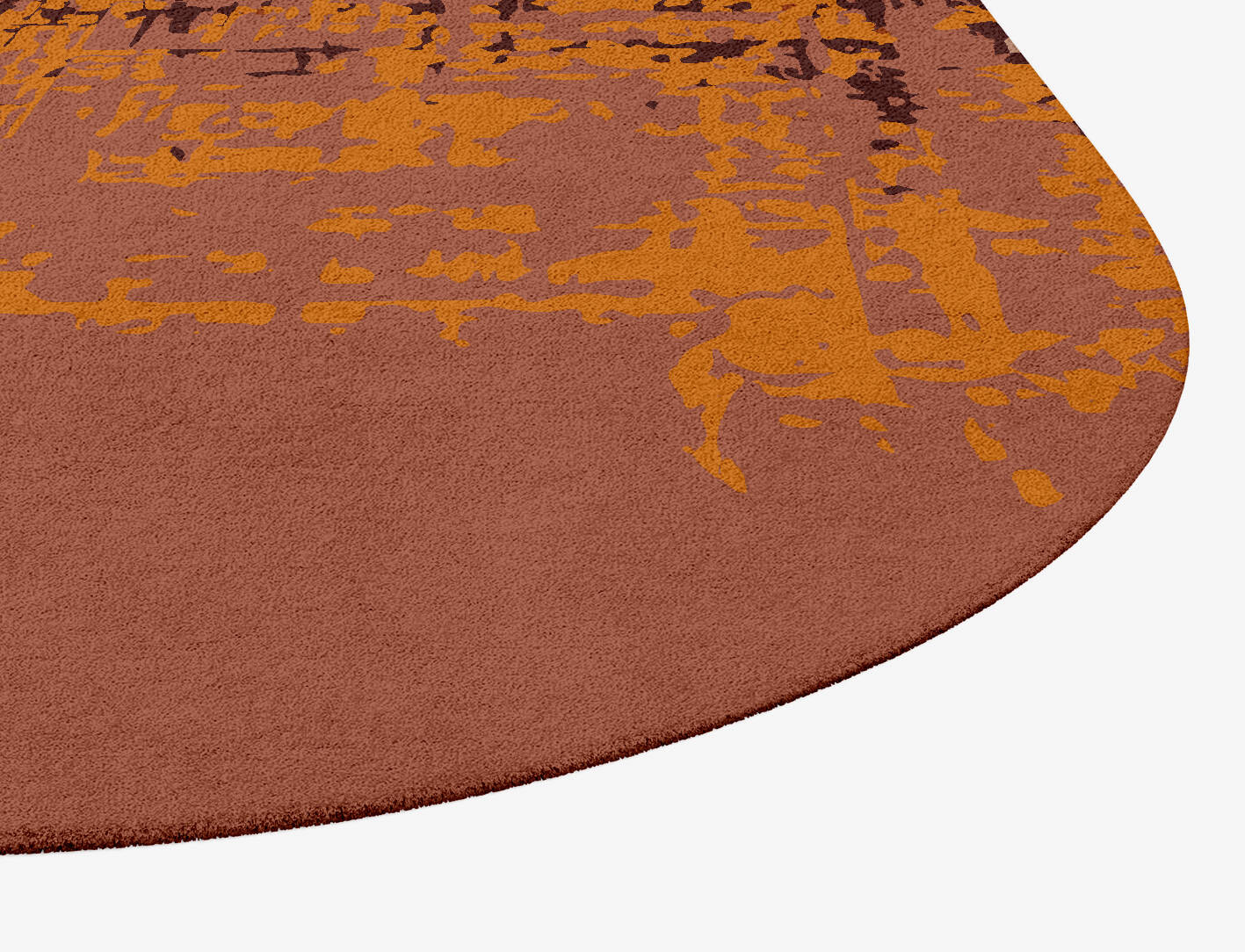 Shades Of Rust Surface Art Eight Hand Tufted Pure Wool Custom Rug by Rug Artisan