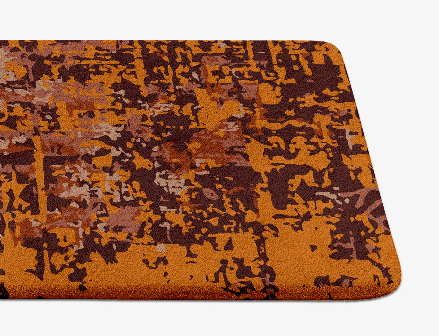 Shades Of Rust Surface Art Runner Hand Tufted Pure Wool Custom Rug by Rug Artisan