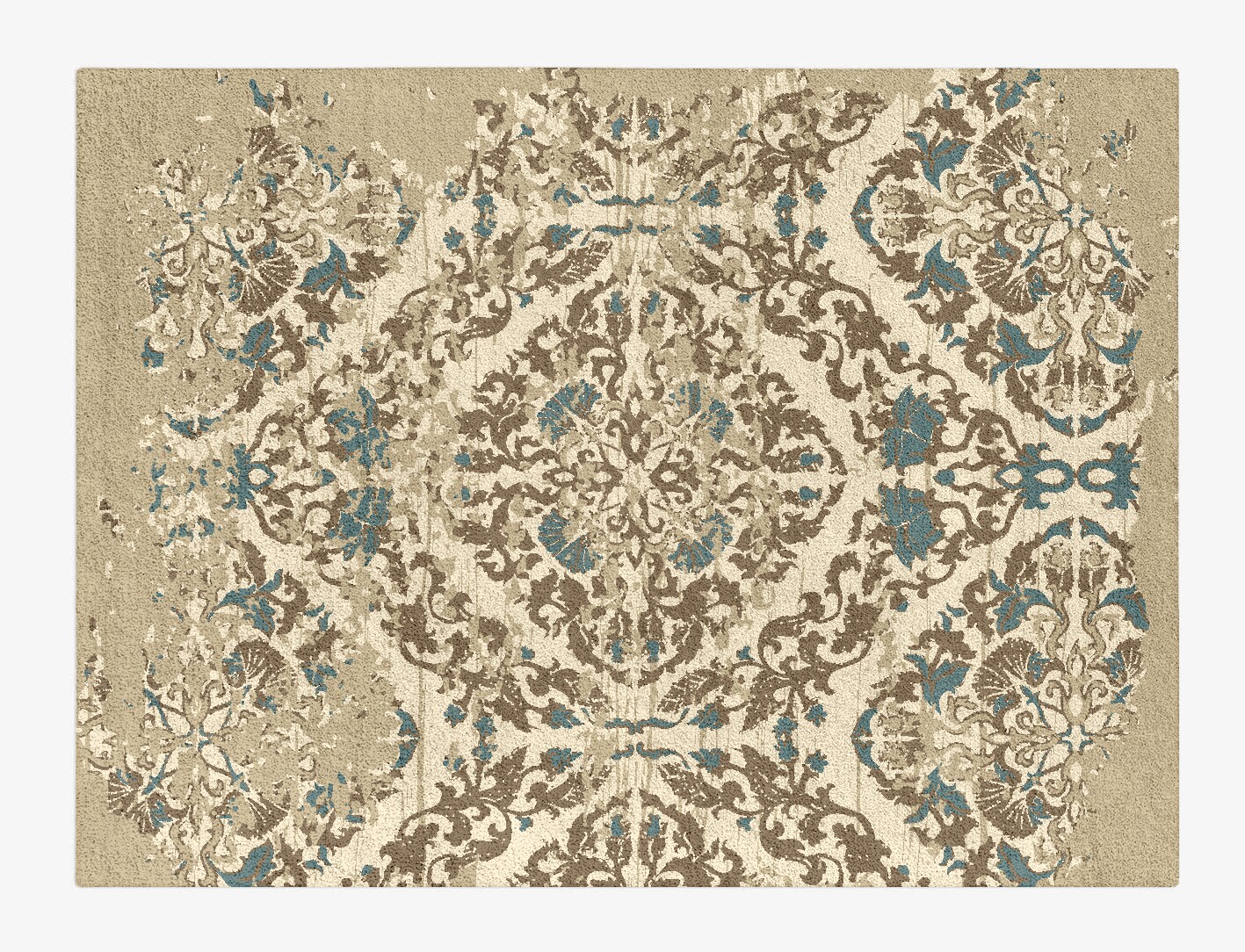 Shahla Persian Bagh Rectangle Hand Tufted Pure Wool Custom Rug by Rug Artisan