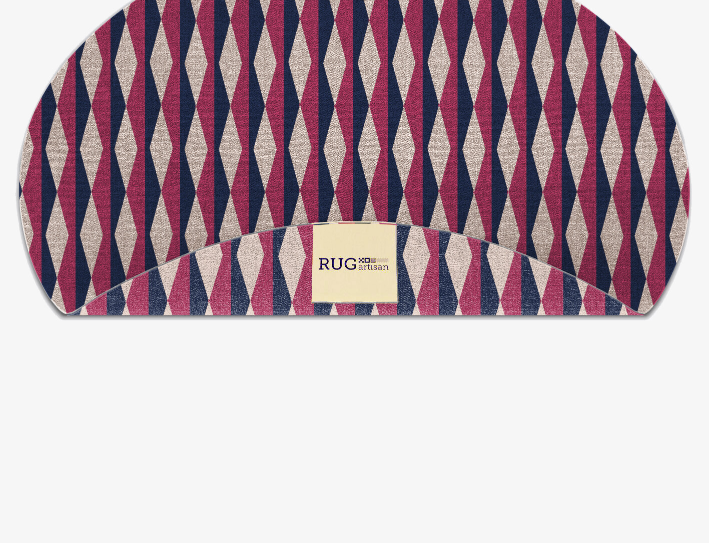 Shallot Geometric Oval Flatweave New Zealand Wool Custom Rug by Rug Artisan