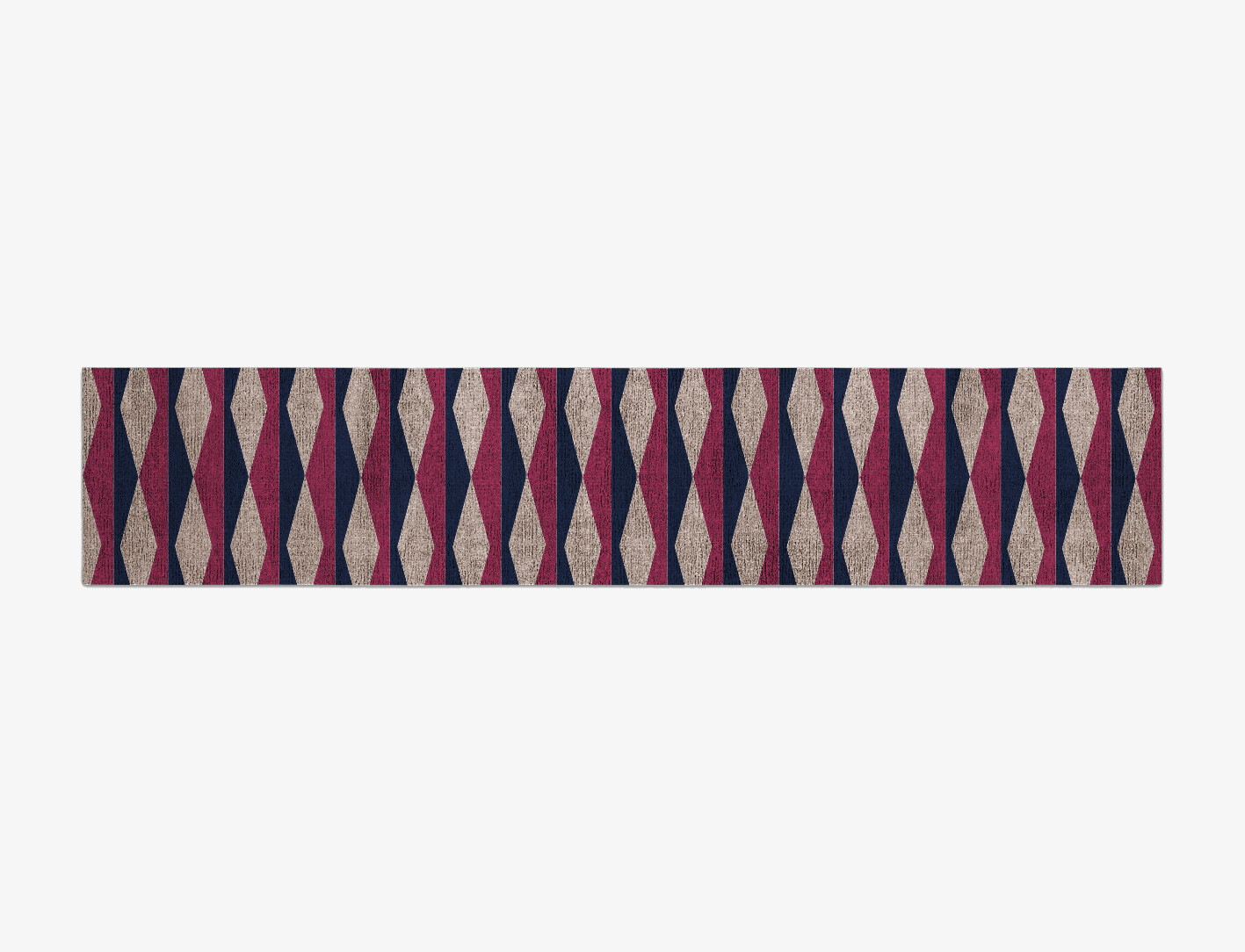 Shallot Geometric Runner Flatweave Bamboo Silk Custom Rug by Rug Artisan