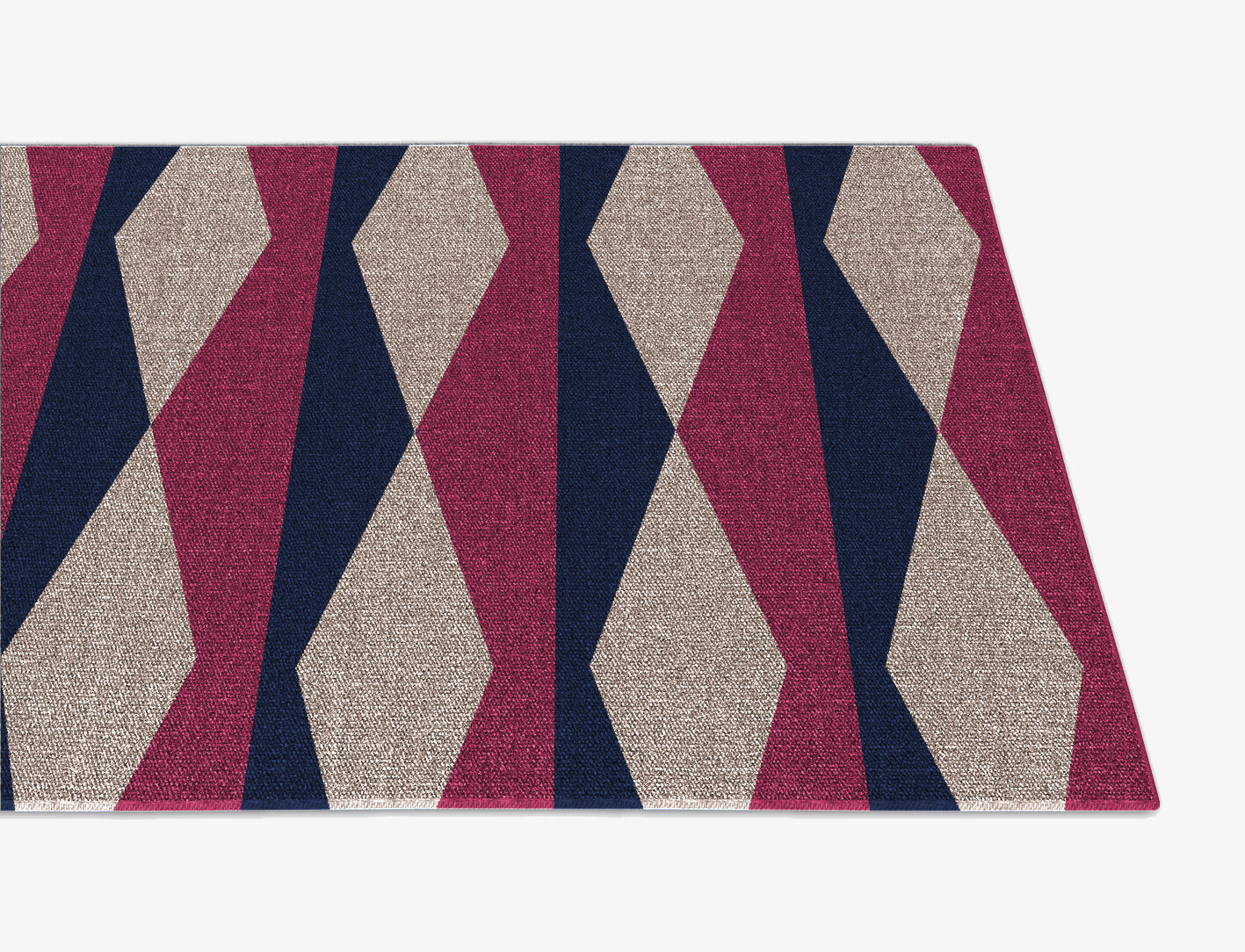 Shallot Geometric Runner Flatweave New Zealand Wool Custom Rug by Rug Artisan