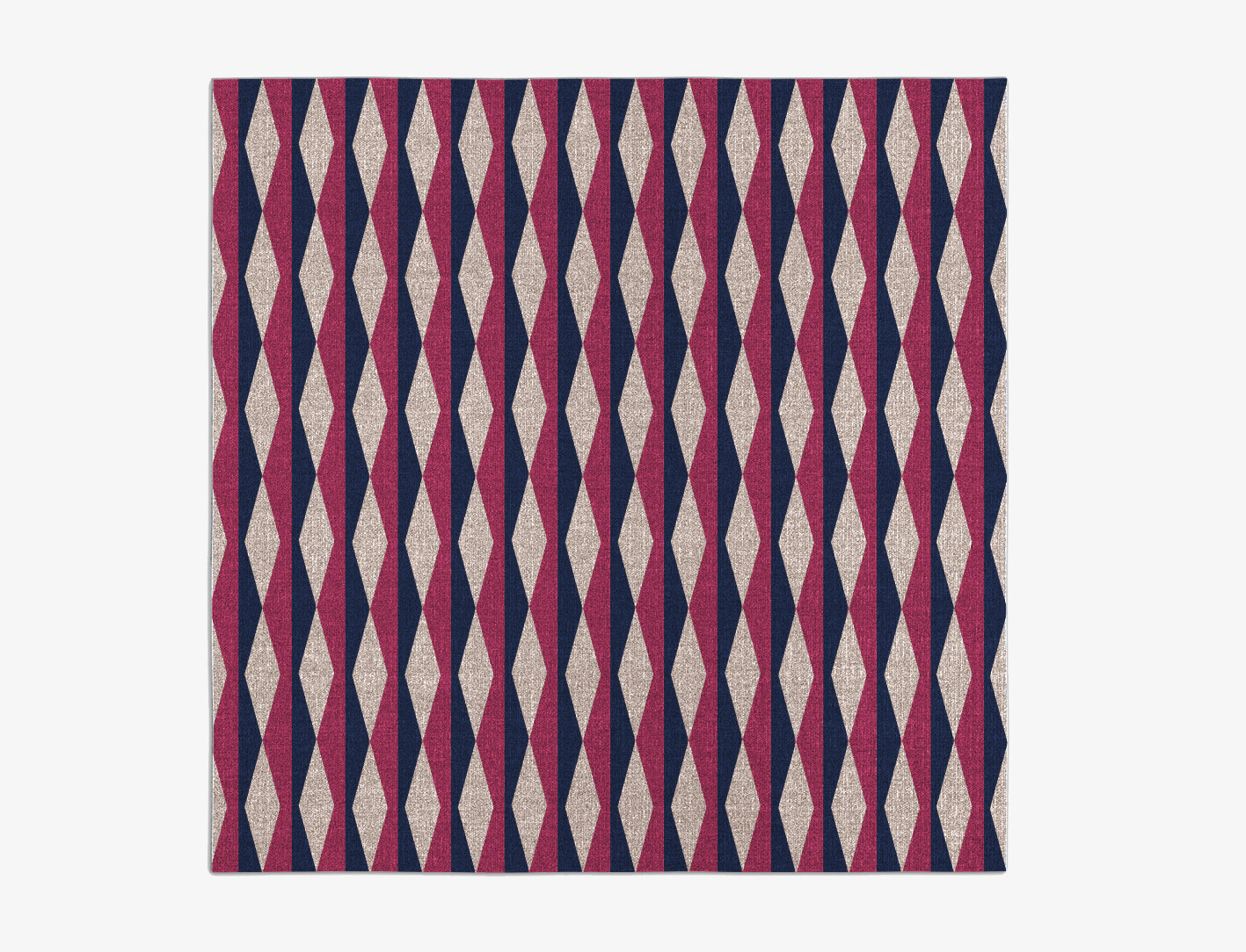 Shallot Geometric Square Flatweave New Zealand Wool Custom Rug by Rug Artisan