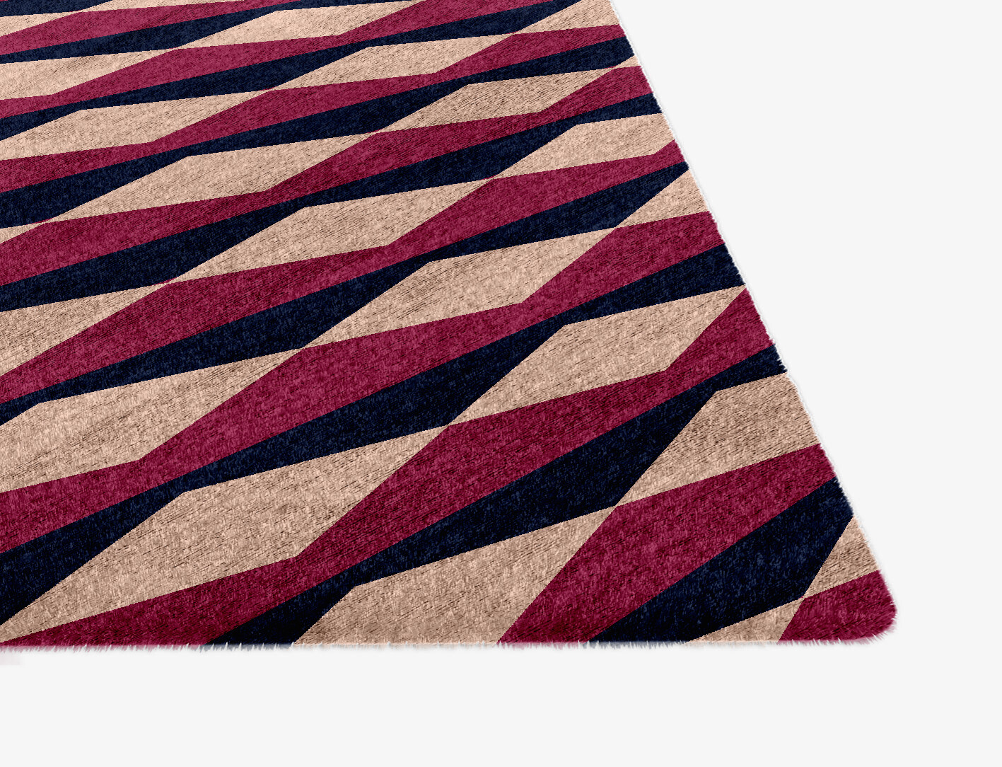 Shallot Geometric Ogee Hand Knotted Bamboo Silk Custom Rug by Rug Artisan