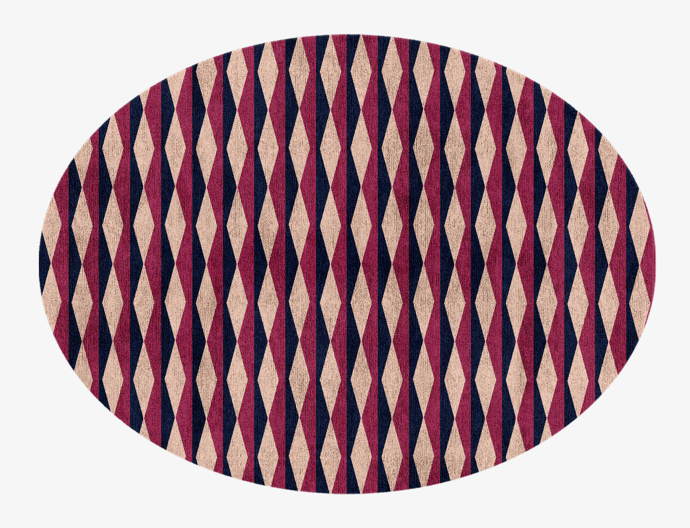 Shallot Geometric Oval Hand Knotted Bamboo Silk Custom Rug by Rug Artisan