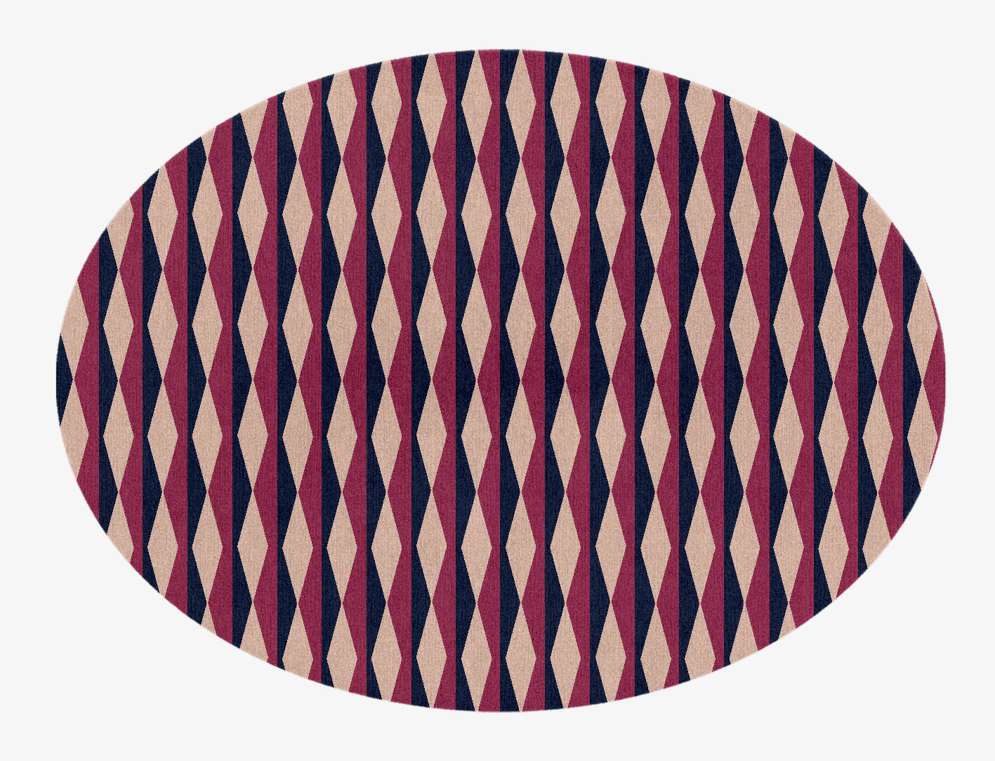 Shallot Geometric Oval Hand Knotted Tibetan Wool Custom Rug by Rug Artisan