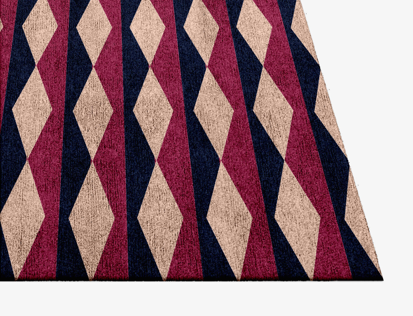 Shallot Geometric Square Hand Knotted Bamboo Silk Custom Rug by Rug Artisan