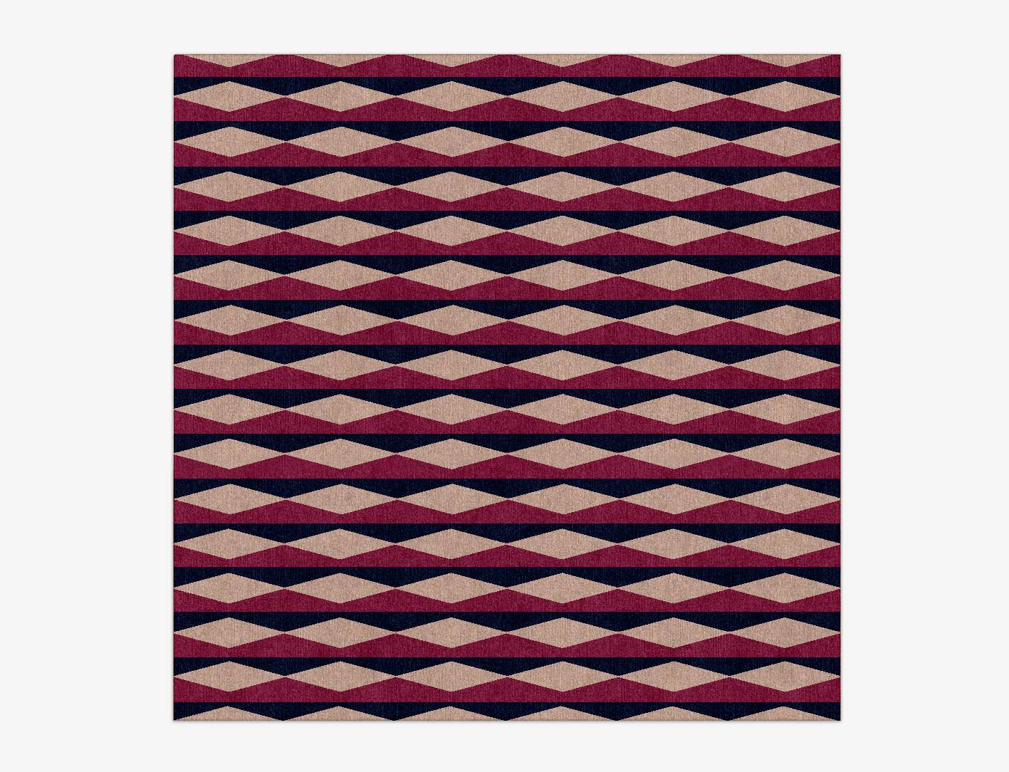 Shallot Geometric Square Hand Knotted Tibetan Wool Custom Rug by Rug Artisan