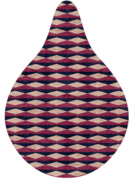 Shallot Geometric Drop Hand Tufted Bamboo Silk Custom Rug by Rug Artisan