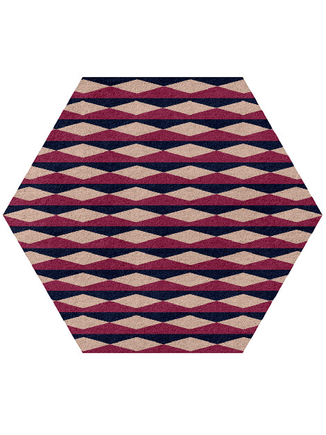 Shallot Geometric Hexagon Hand Tufted Pure Wool Custom Rug by Rug Artisan