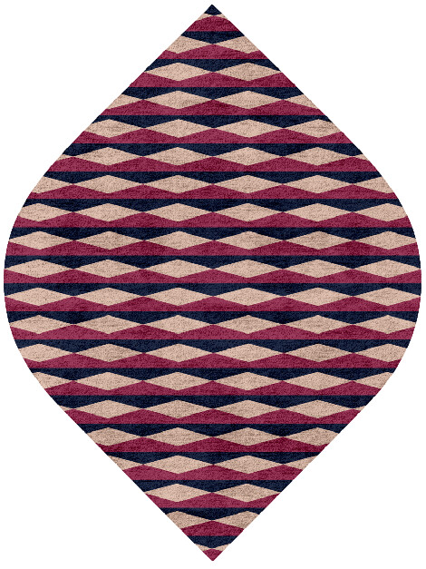 Shallot Geometric Ogee Hand Tufted Bamboo Silk Custom Rug by Rug Artisan