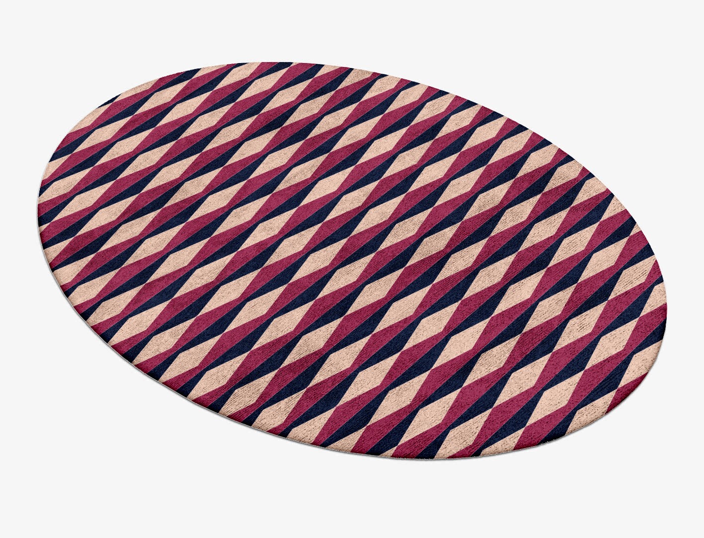 Shallot Geometric Oval Hand Tufted Bamboo Silk Custom Rug by Rug Artisan
