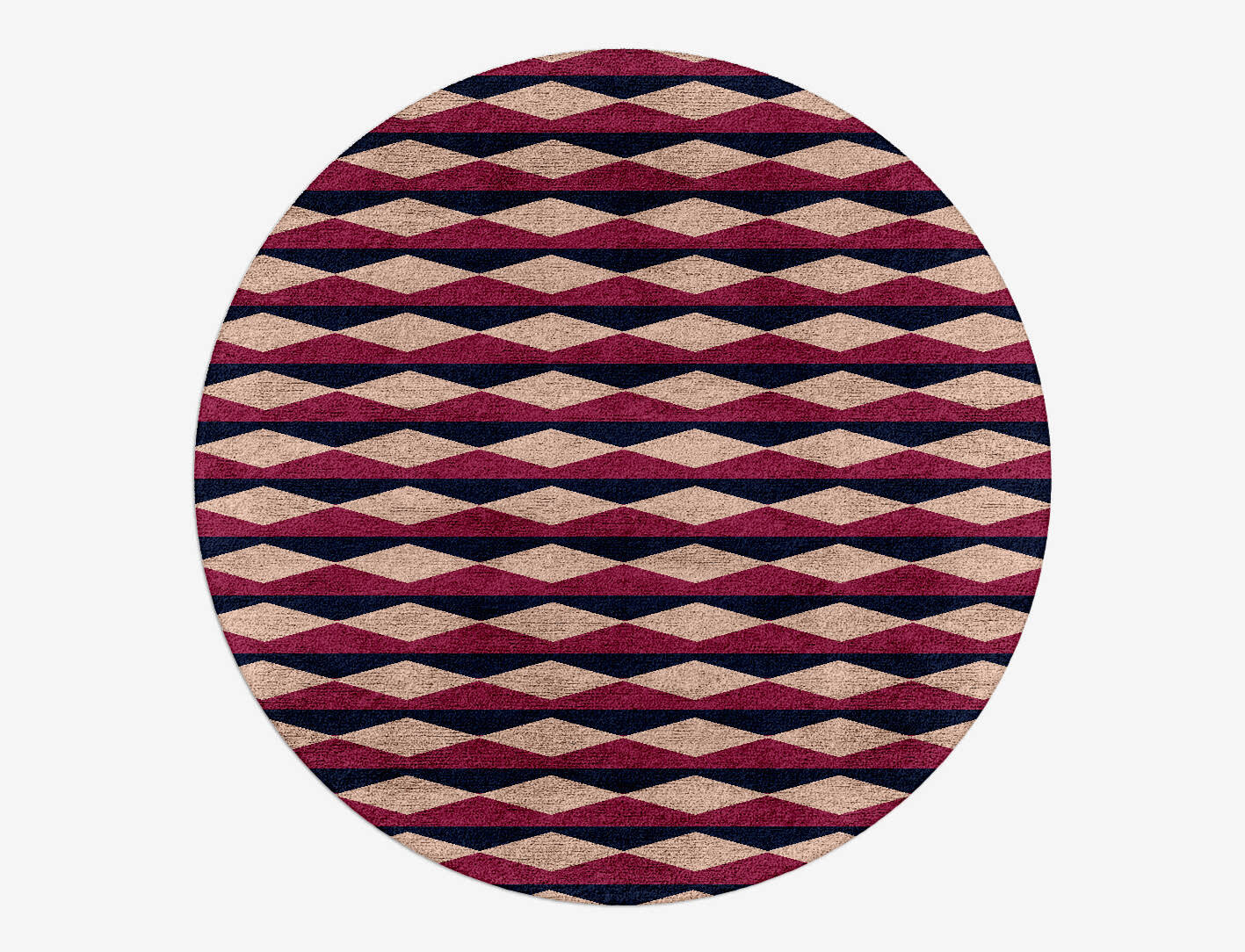 Shallot Geometric Round Hand Tufted Bamboo Silk Custom Rug by Rug Artisan