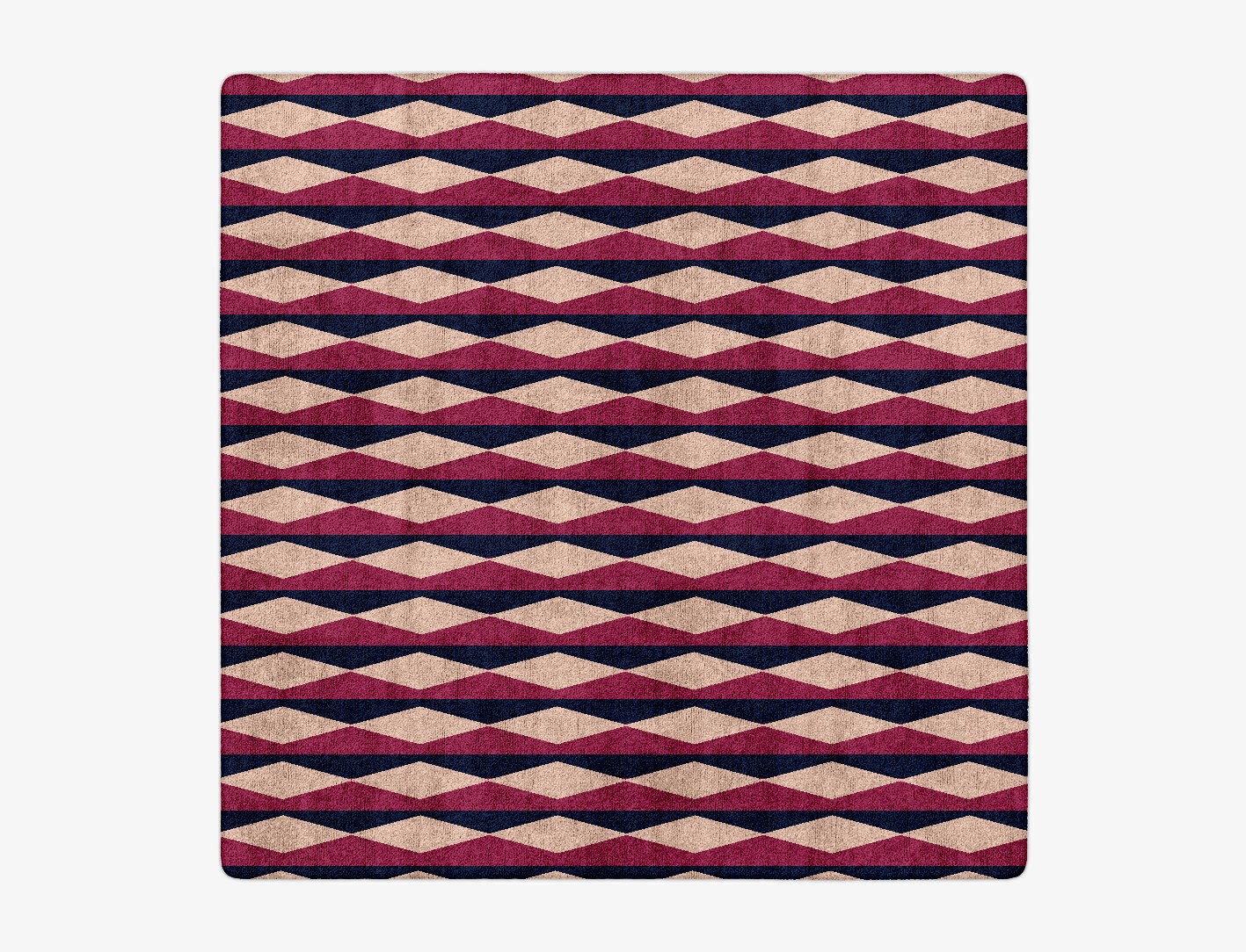Shallot Geometric Square Hand Tufted Bamboo Silk Custom Rug by Rug Artisan