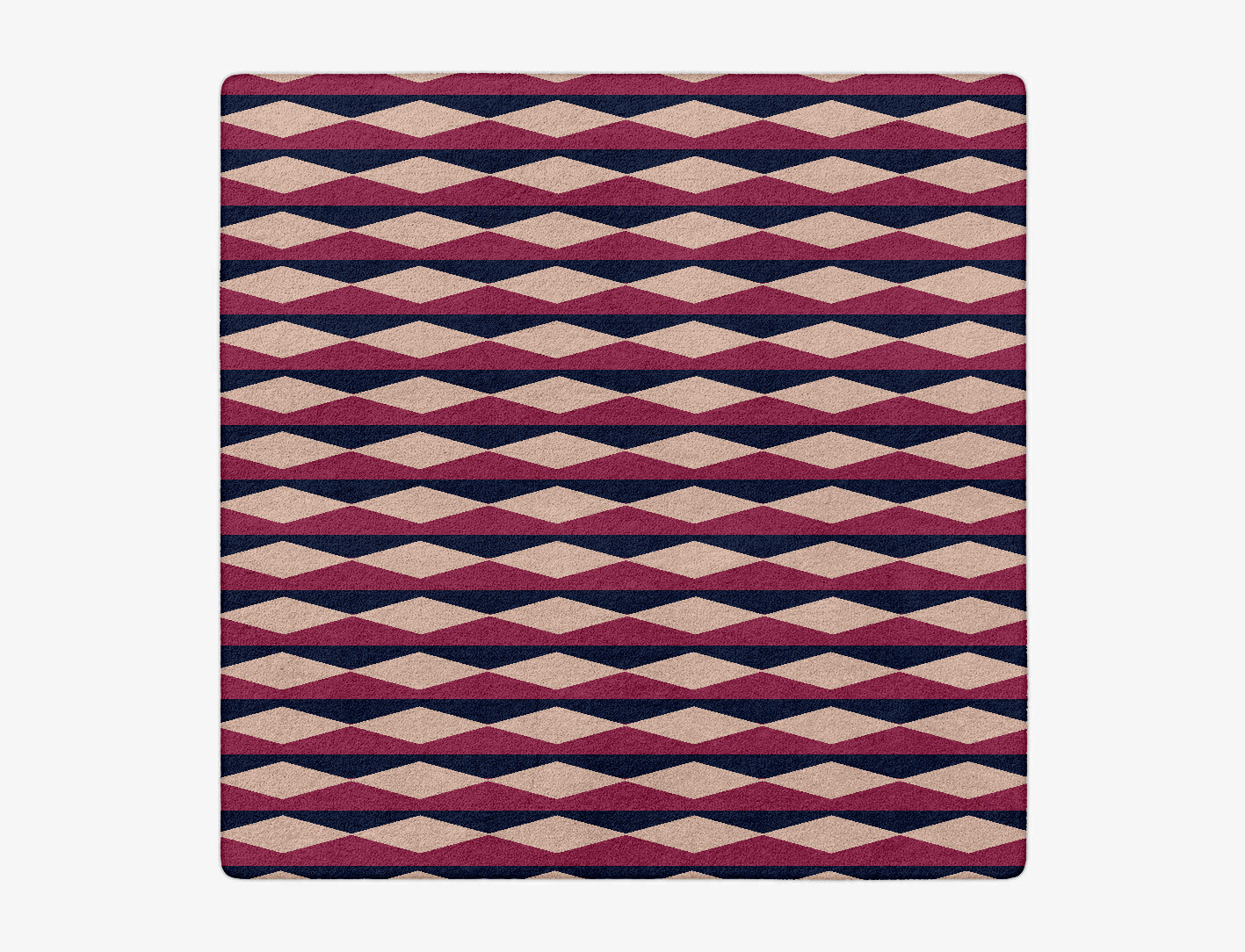 Shallot Geometric Square Hand Tufted Pure Wool Custom Rug by Rug Artisan