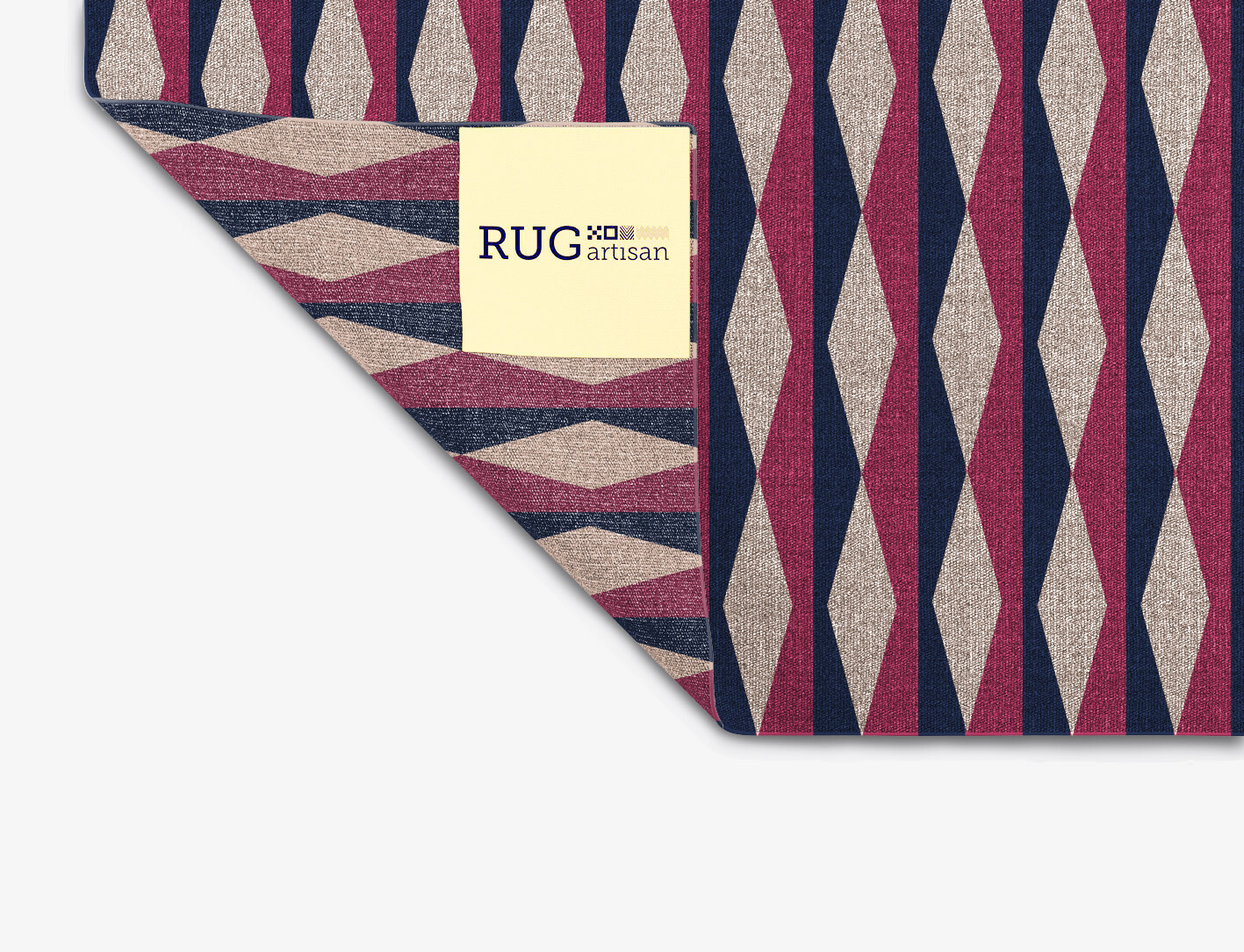 Shallot Geometric Rectangle Outdoor Recycled Yarn Custom Rug by Rug Artisan