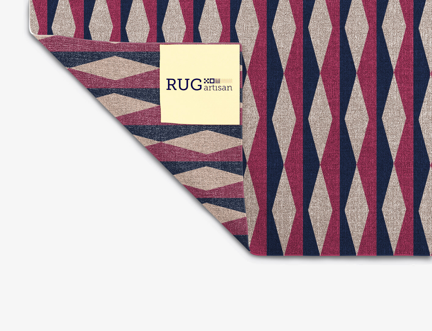 Shallot Geometric Square Outdoor Recycled Yarn Custom Rug by Rug Artisan