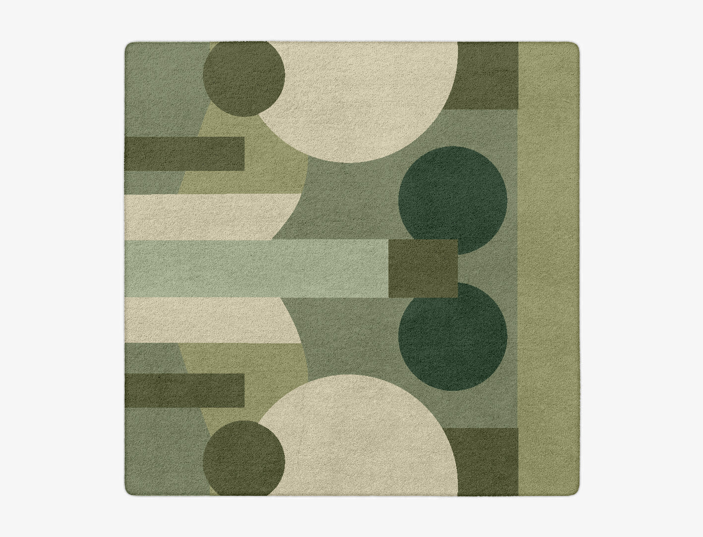 Shapify Geometric Square Hand Tufted Pure Wool Custom Rug by Rug Artisan