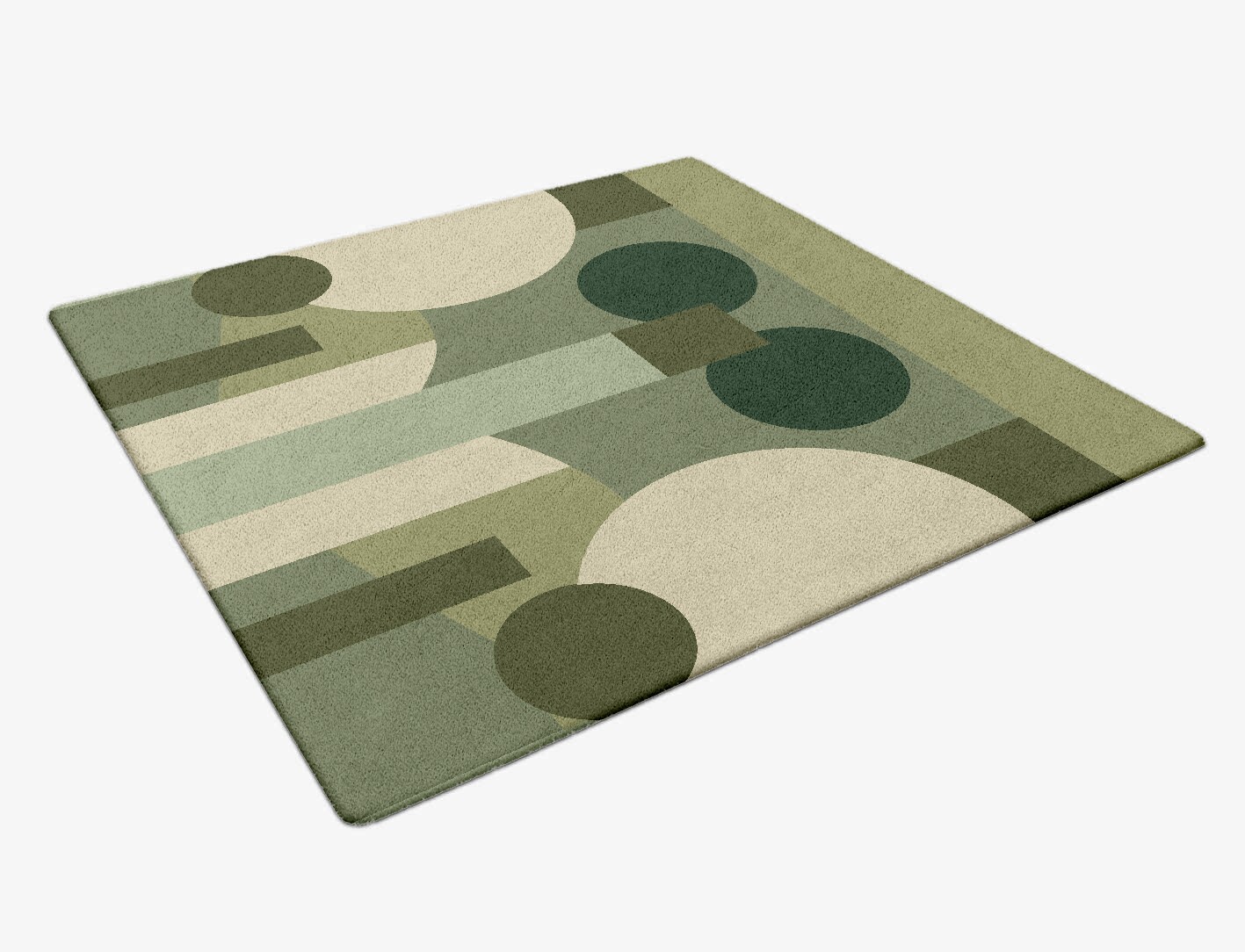 Shapify Geometric Square Hand Tufted Pure Wool Custom Rug by Rug Artisan