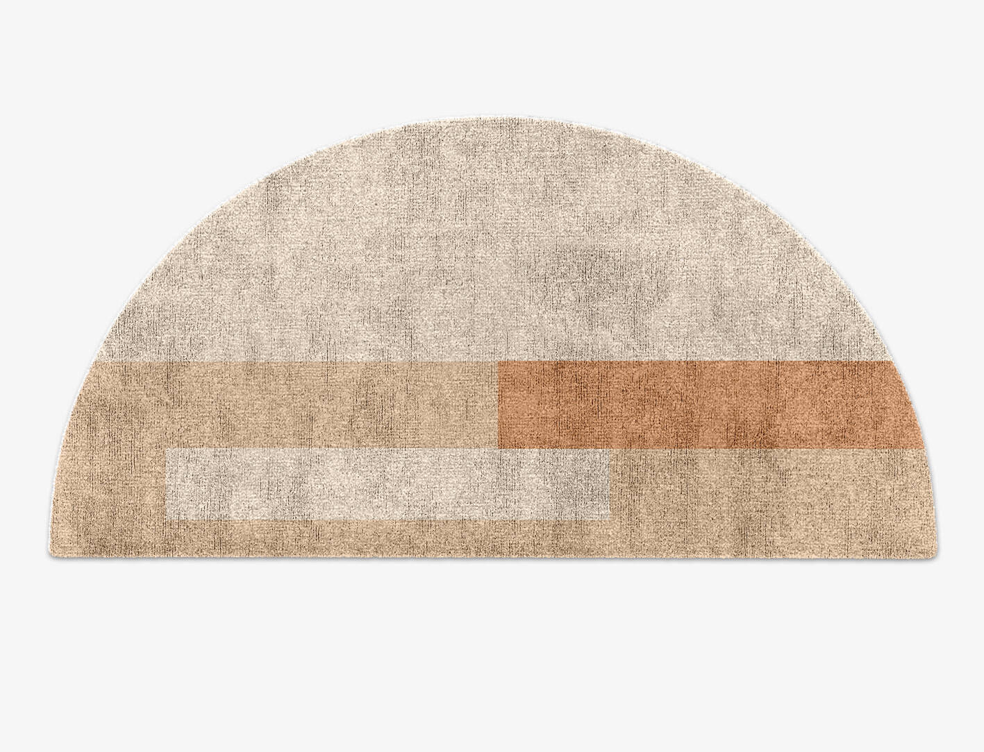 Shashin  Halfmoon Hand Knotted Bamboo Silk Custom Rug by Rug Artisan
