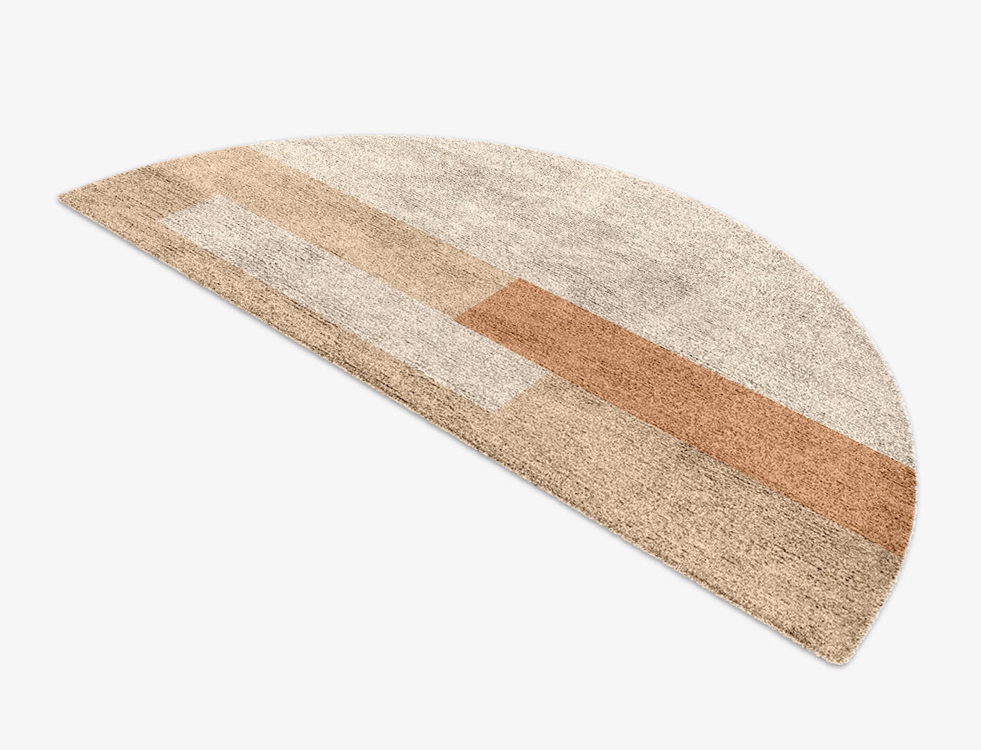 Shashin  Halfmoon Hand Knotted Bamboo Silk Custom Rug by Rug Artisan