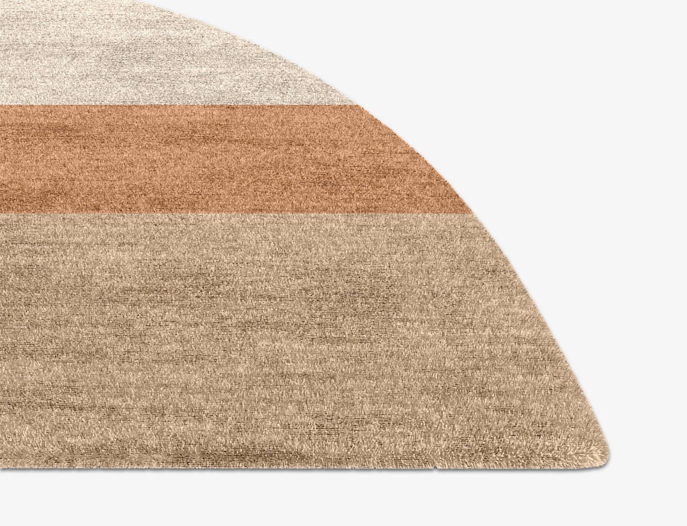 Shashin  Halfmoon Hand Knotted Bamboo Silk Custom Rug by Rug Artisan