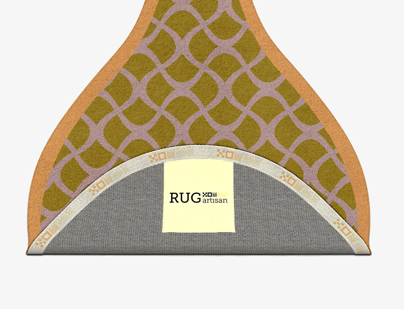 Shell Geometric Drop Hand Tufted Pure Wool Custom Rug by Rug Artisan